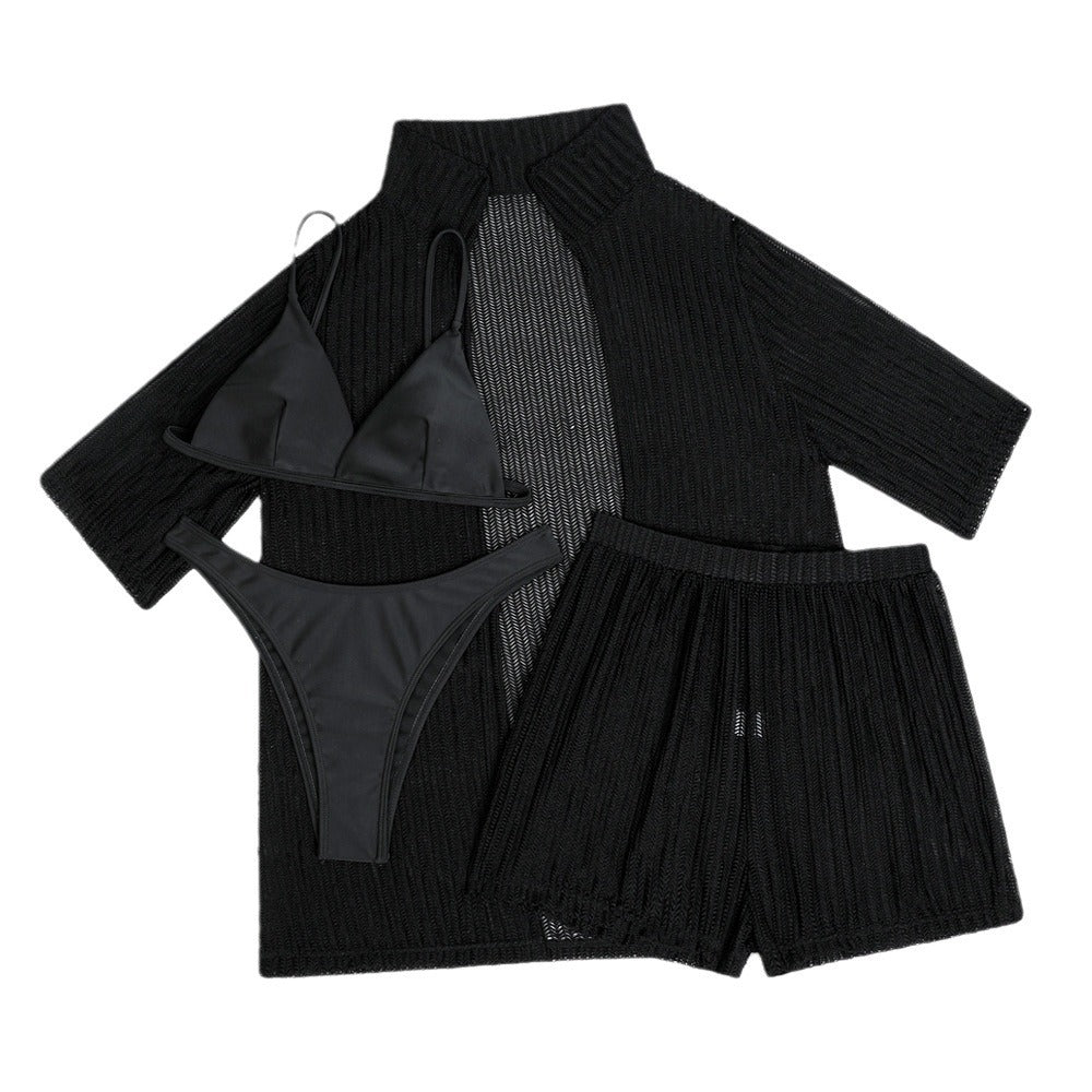 Four-Piece Beach Cover-Up & Swim Set