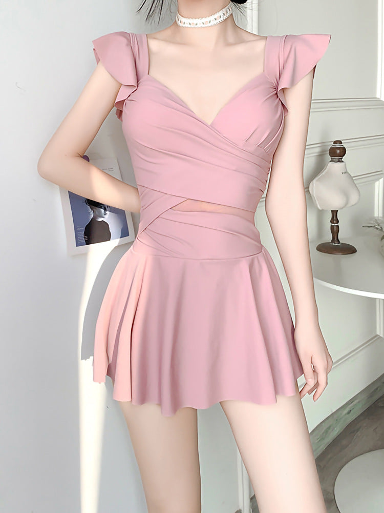 Skirted One-Piece Swimsuit